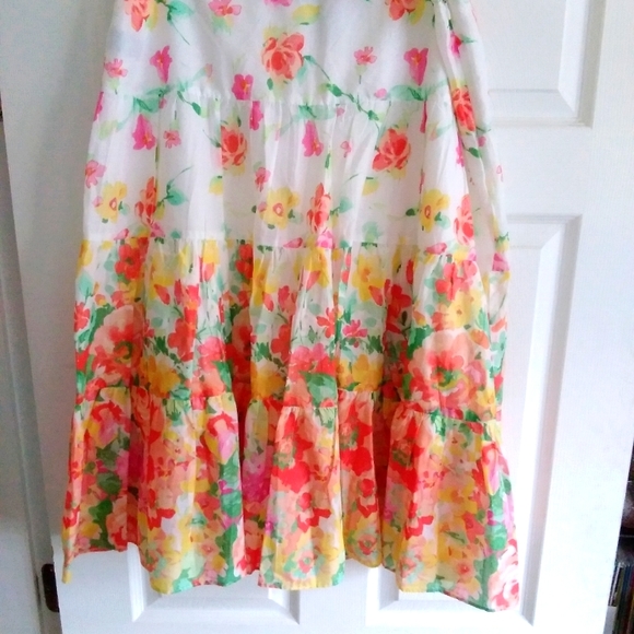 Chaps by Ralph Lauren tiered skirt - Picture 1 of 2